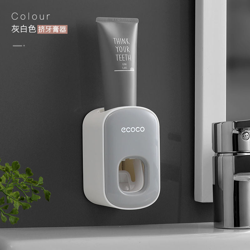 Dispensador Automático de Pasta de Dientes y Soporte de Pared para Cepillos