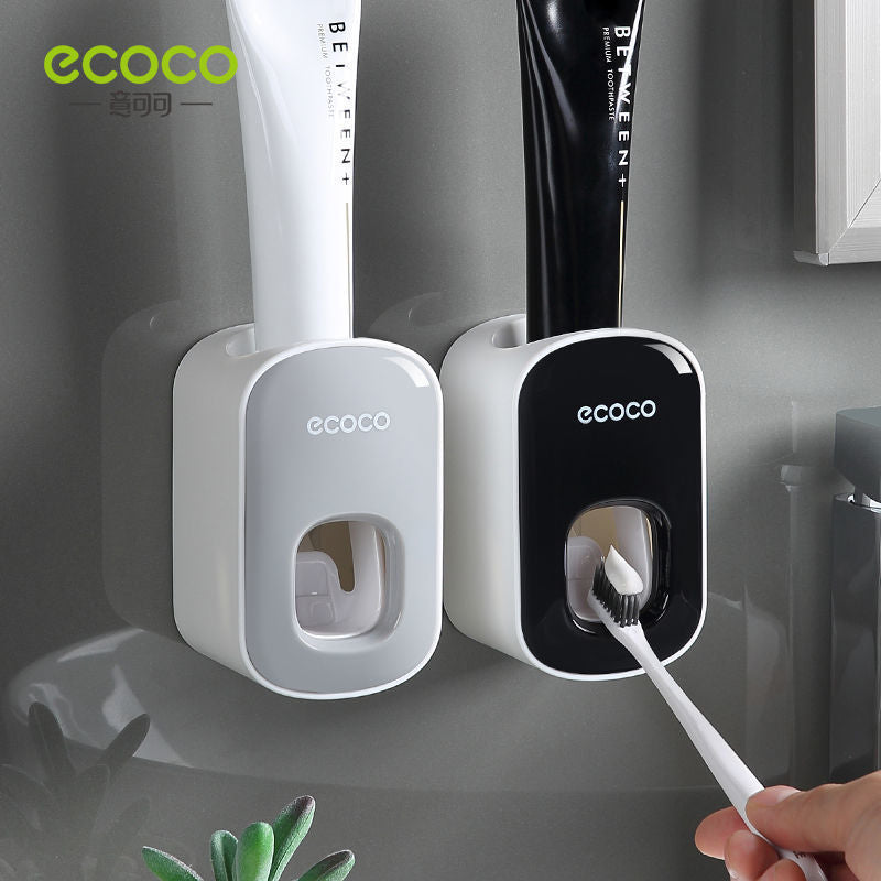 Dispensador Automático de Pasta de Dientes y Soporte de Pared para Cepillos