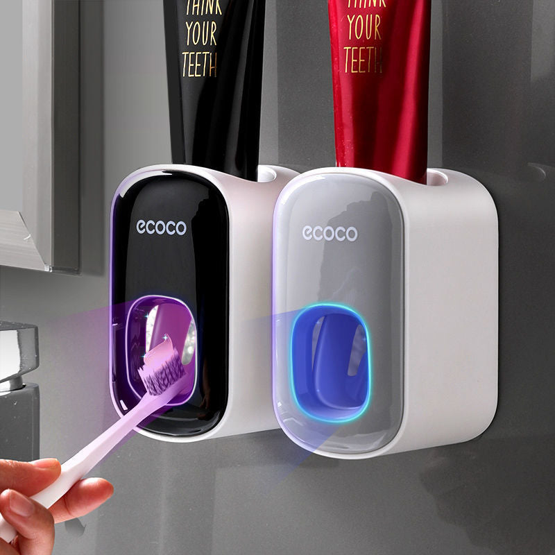 Dispensador Automático de Pasta de Dientes y Soporte de Pared para Cepillos