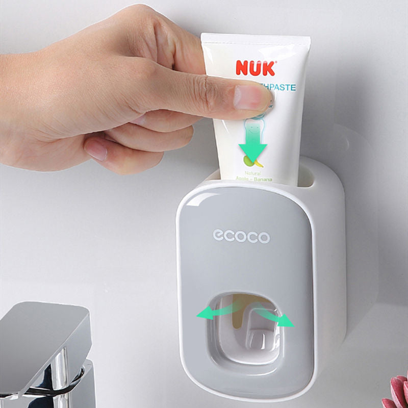 Dispensador Automático de Pasta de Dientes y Soporte de Pared para Cepillos