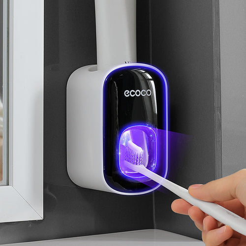 Dispensador Automático de Pasta de Dientes y Soporte de Pared para Cepillos