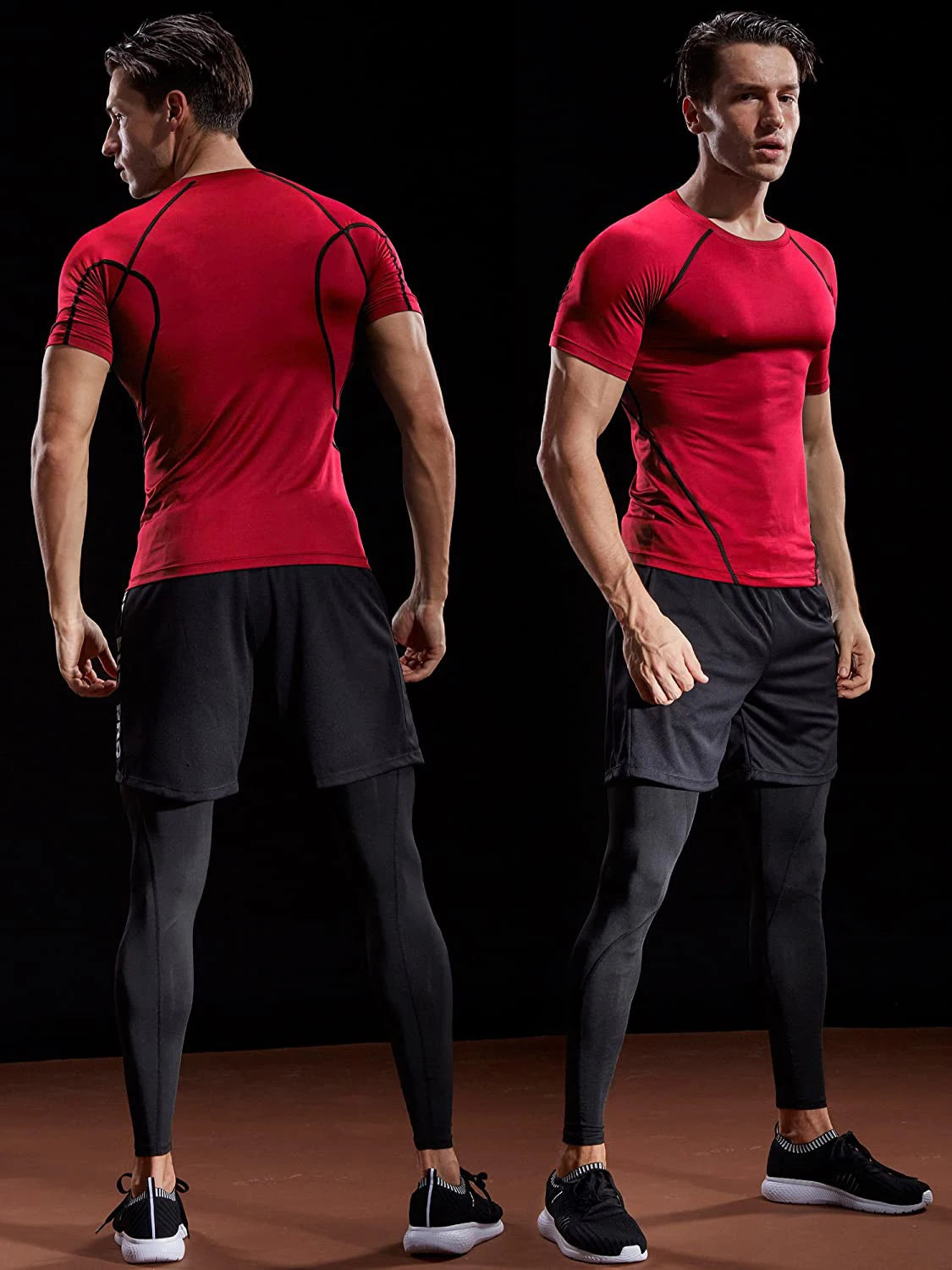Camiseta de compresión 2026  gimnasio y entrenamiento para hombre.
