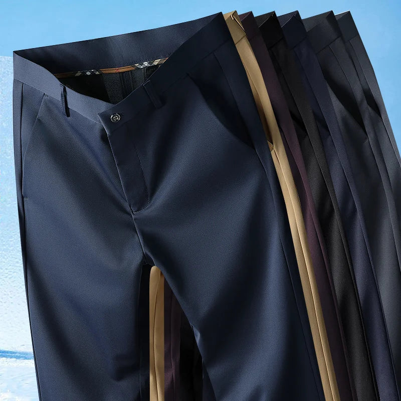 Pantalón de Vestir Elastizado Business Casual para Hombre 2026.