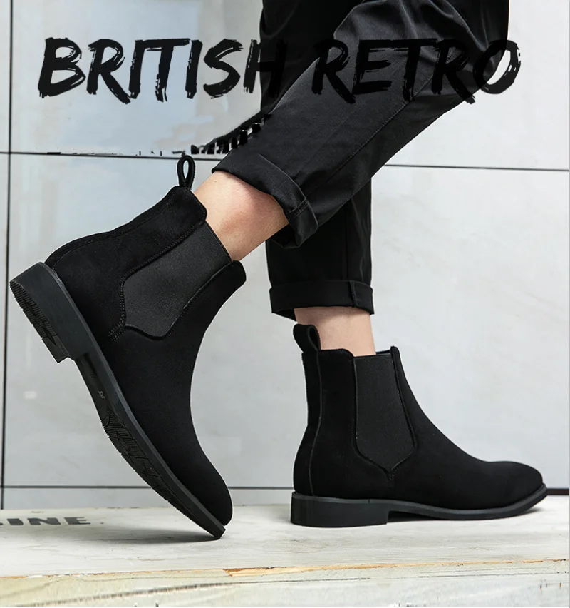 Botines Chelsea de Gamuza Elegantes para Hombre