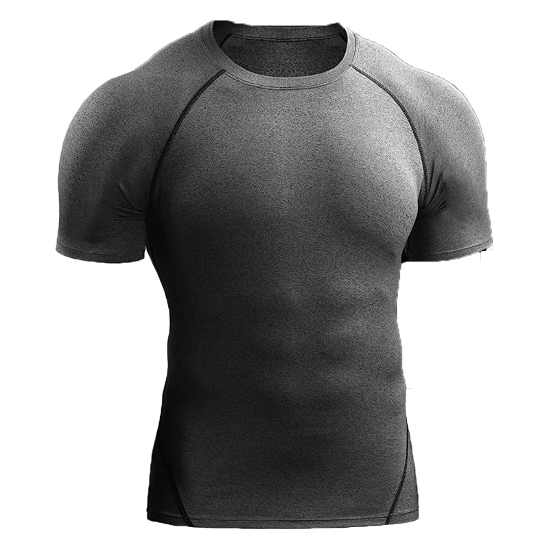 Camiseta de compresión 2026  gimnasio y entrenamiento para hombre.
