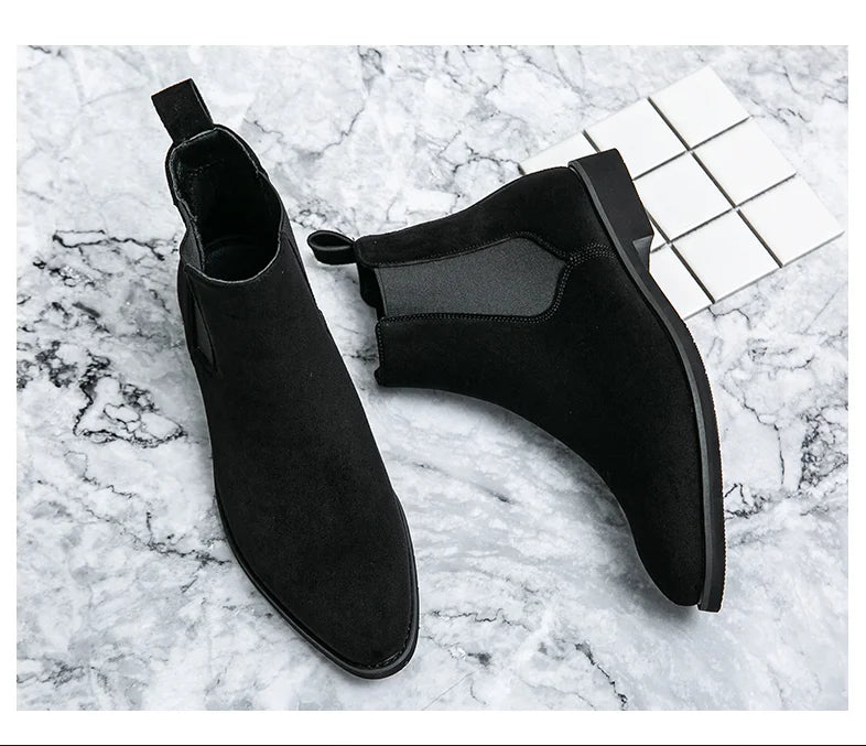 Botines Chelsea de Gamuza Elegantes para Hombre