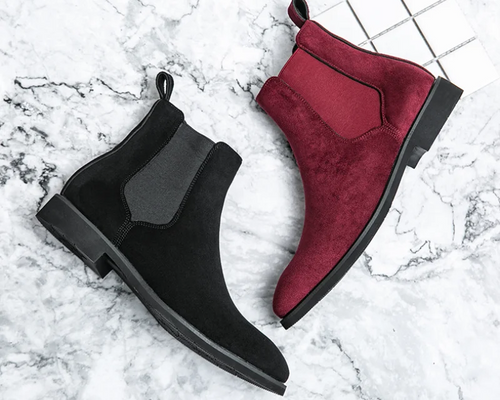 Botines Chelsea de Gamuza Elegantes para Hombre