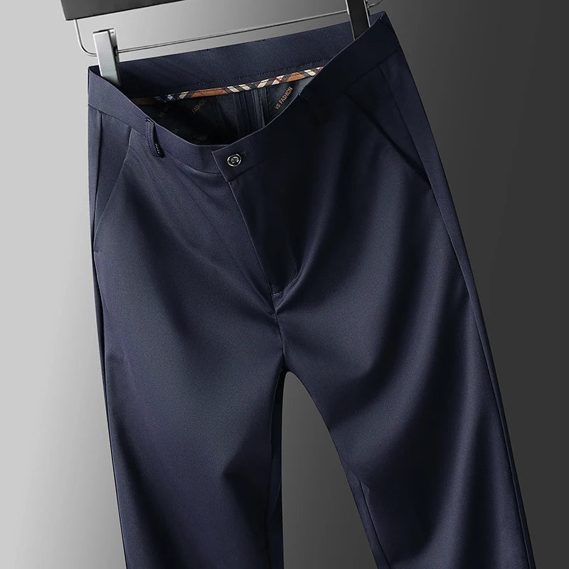 Pantalón Casual Elastizado de Corte Recto para Hombre 2026.