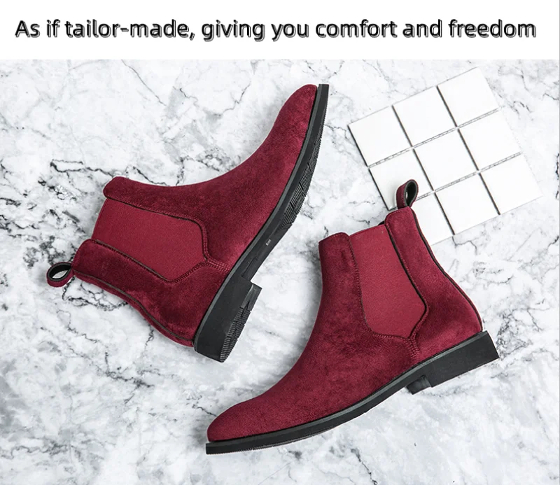 Botines Chelsea de Gamuza Elegantes para Hombre