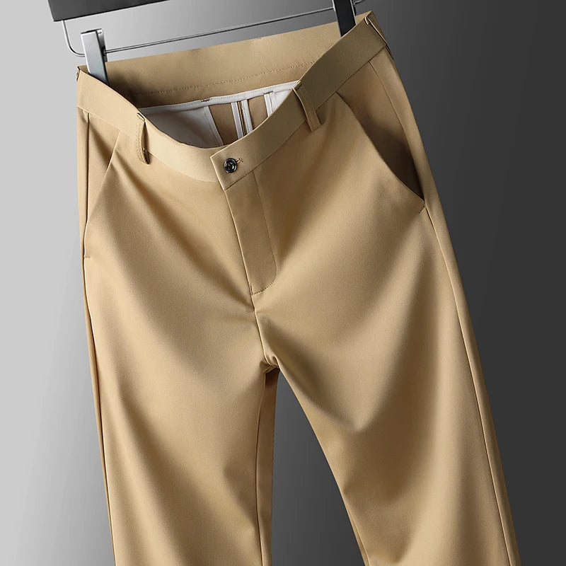 Pantalón Casual Elastizado de Corte Recto para Hombre 2026.