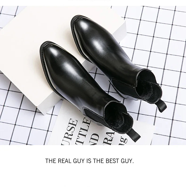 Botines Casuales de Cuero Estilo Urbano para Hombre