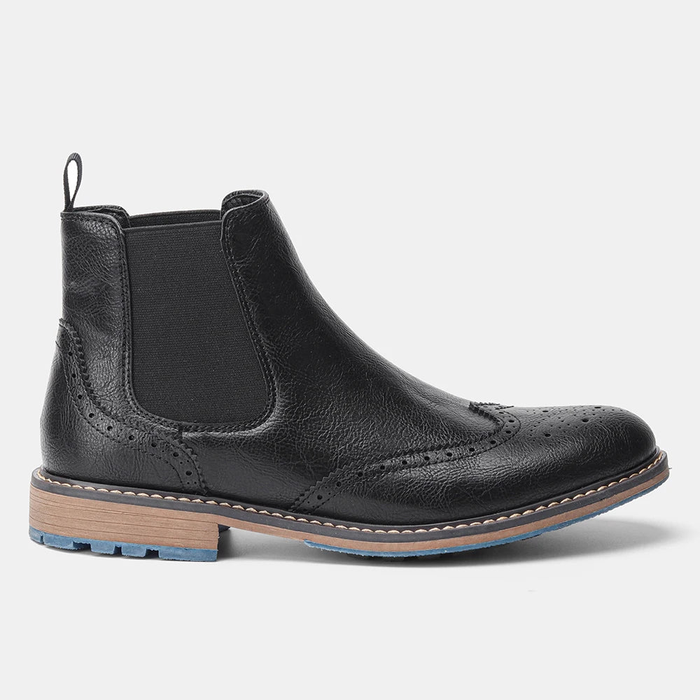 Botas Chelsea para hombre estilo casual marca retro 2026 moda cómoda.