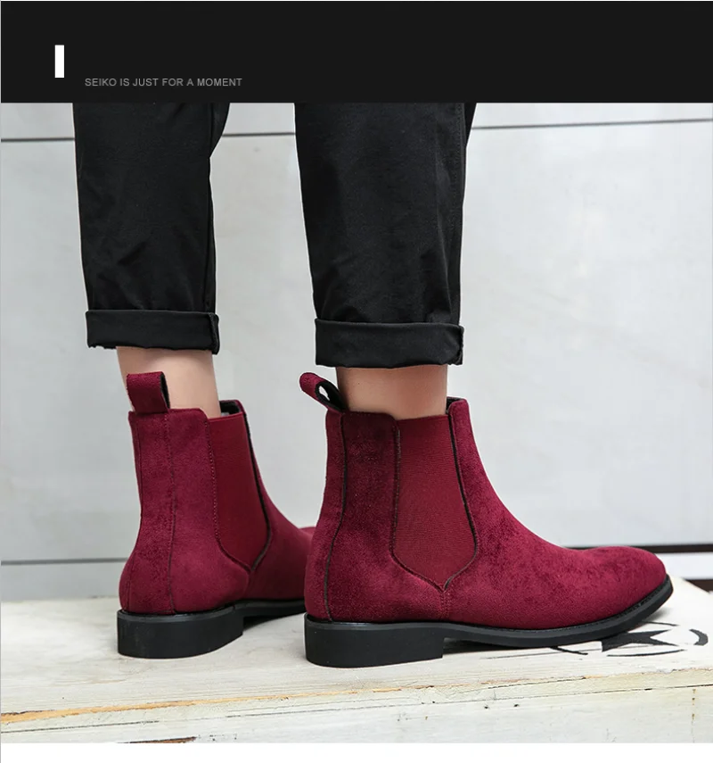 Botines Chelsea de Gamuza Elegantes para Hombre