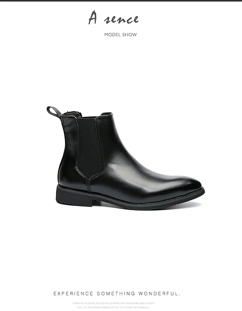 Botines Casuales de Cuero Estilo Urbano para Hombre