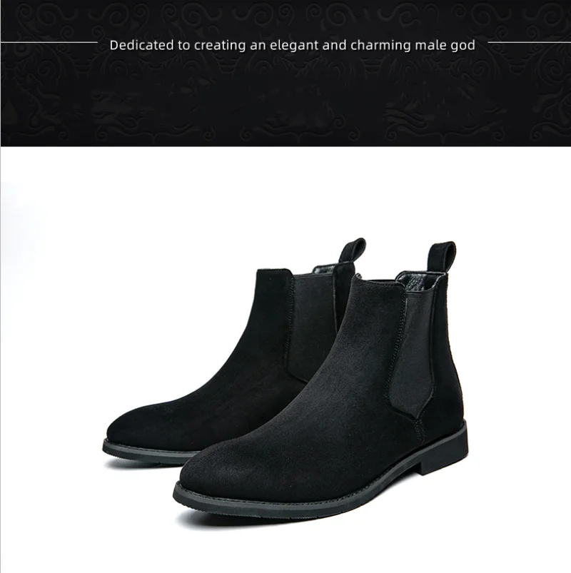 Botines Chelsea de Gamuza Elegantes para Hombre
