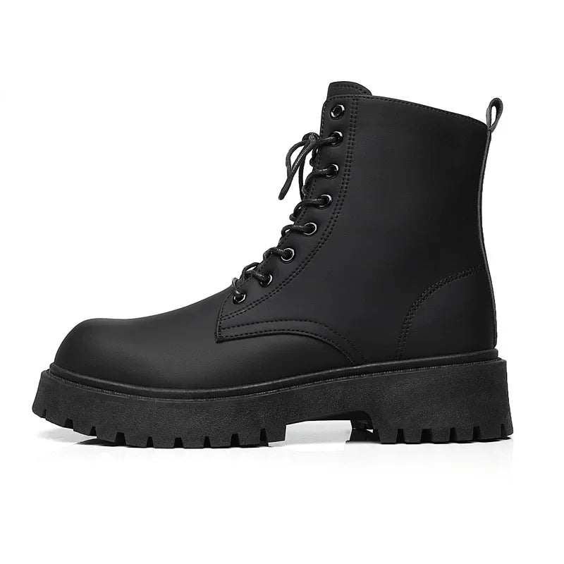 Botas Urbanas Negras Caña Alta – Estilo Moto & Streetwear