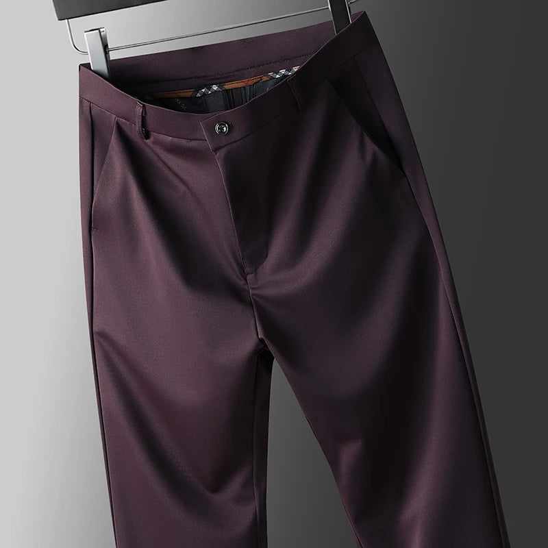Pantalón Casual Elastizado de Corte Recto para Hombre 2026.