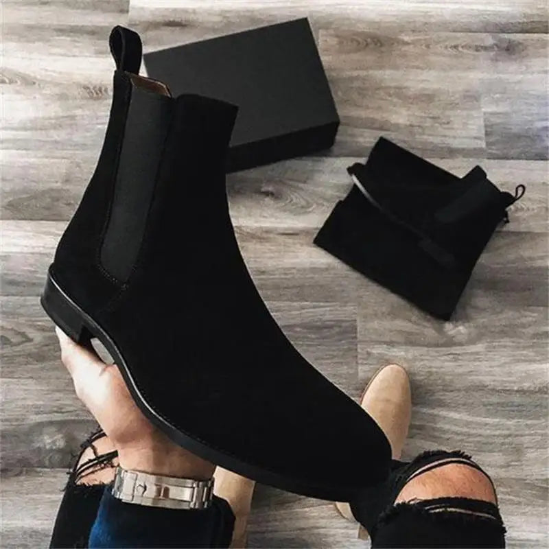 Botines Chelsea de Gamuza Elegantes para Hombre