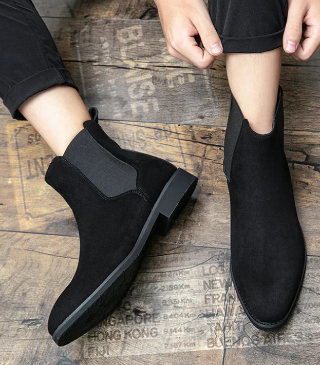 Botines Chelsea de Gamuza Elegantes para Hombre