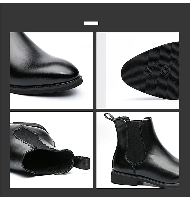 Botines Casuales de Cuero Estilo Urbano para Hombre