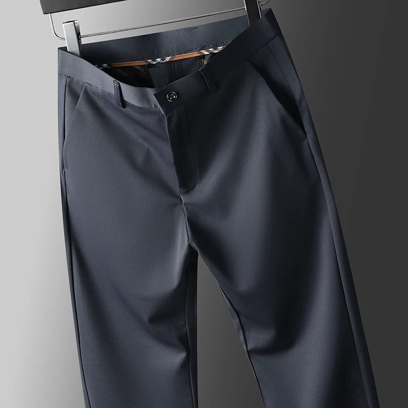 Pantalón Casual Elastizado de Corte Recto para Hombre 2026.
