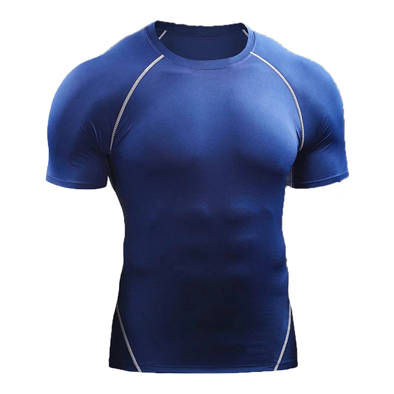 Camiseta de compresión 2026  gimnasio y entrenamiento para hombre.