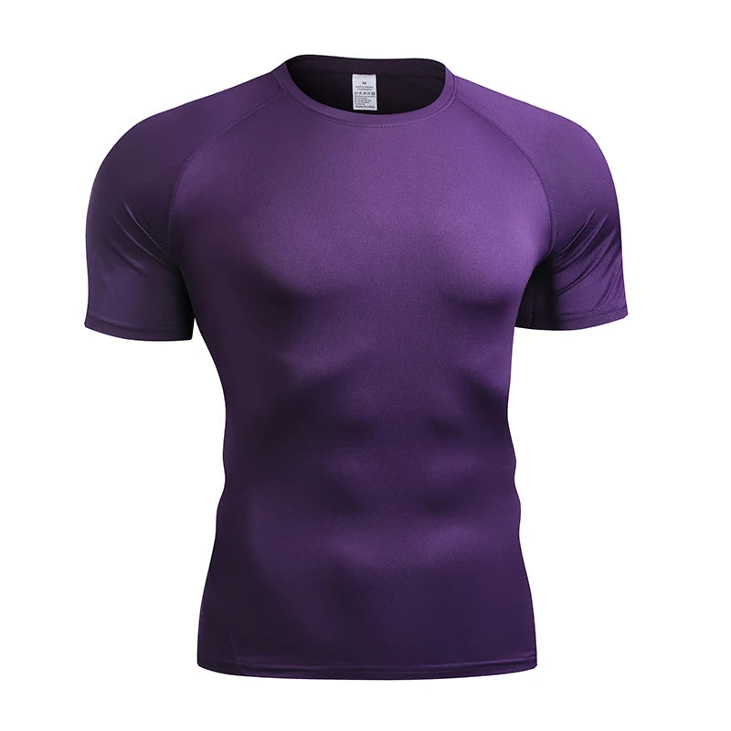 Camiseta de compresión 2026  gimnasio y entrenamiento para hombre.