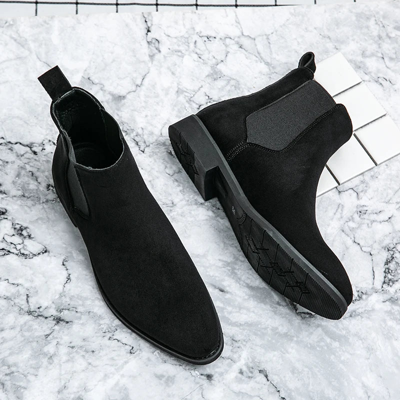 Botines Chelsea de Gamuza Elegantes para Hombre
