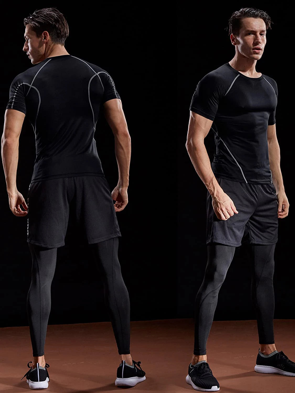 Camiseta de compresión 2026  gimnasio y entrenamiento para hombre.