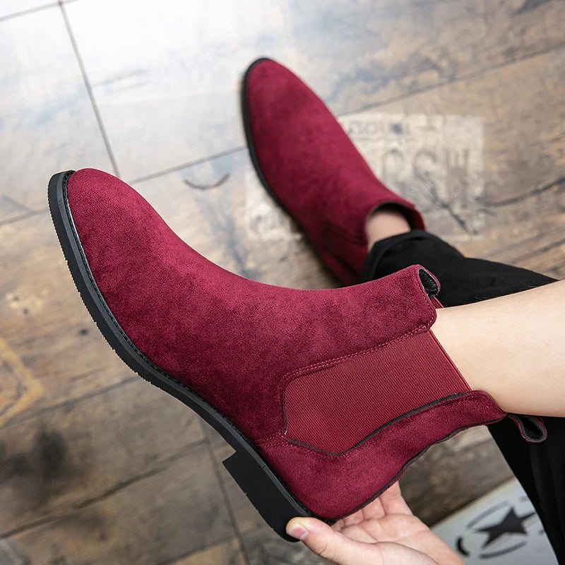 Botines Chelsea de Gamuza Elegantes para Hombre