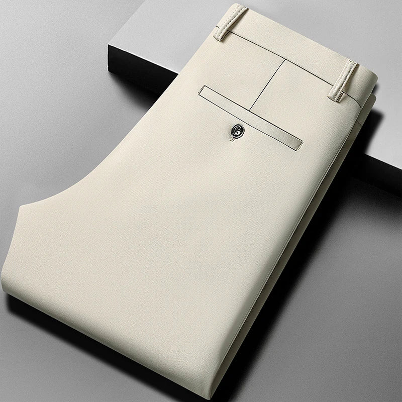 Pantalón de Vestir Elastizado Business Casual para Hombre 2026.