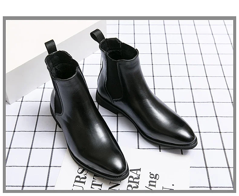 Botines Casuales de Cuero Estilo Urbano para Hombre