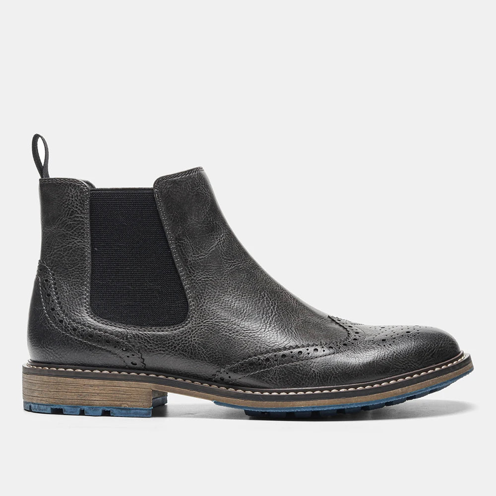 Botas Chelsea para hombre estilo casual marca retro 2026 moda cómoda.