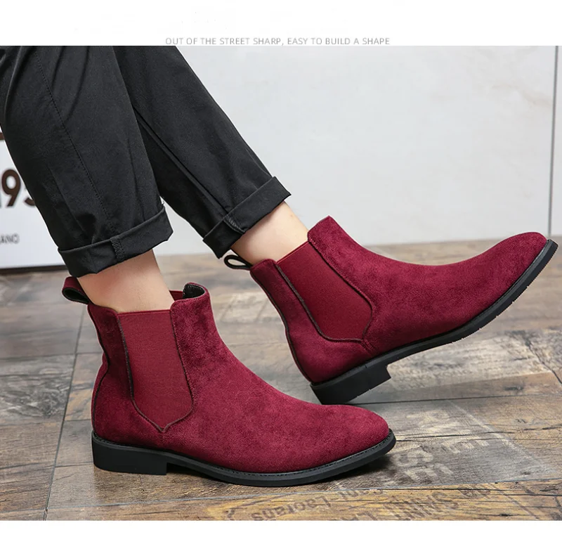 Botines Chelsea de Gamuza Elegantes para Hombre