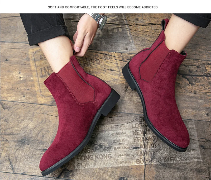Botines Chelsea de Gamuza Elegantes para Hombre