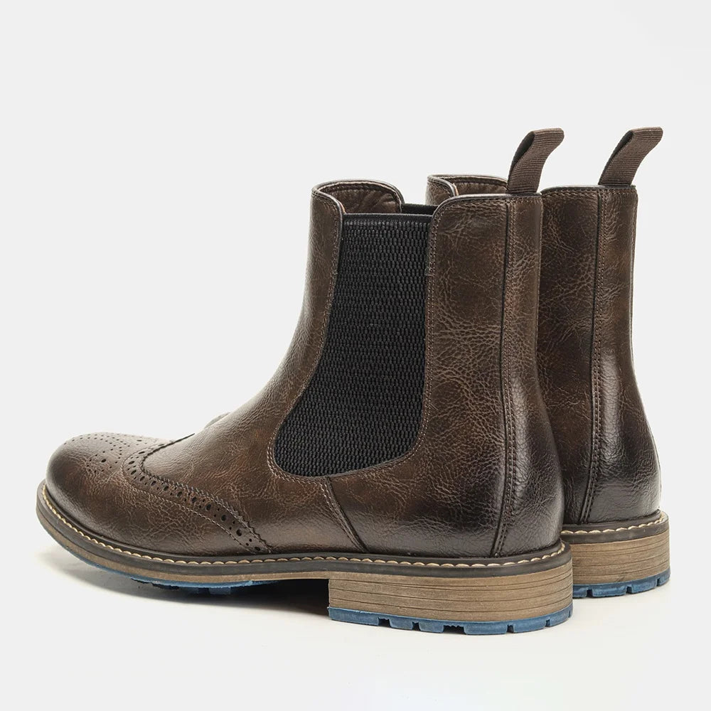 Botas Chelsea para hombre estilo casual marca retro 2026 moda cómoda.