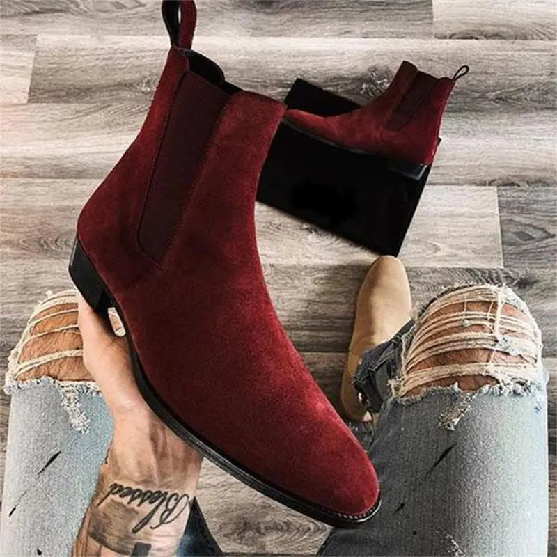 Botines Chelsea de Gamuza Elegantes para Hombre