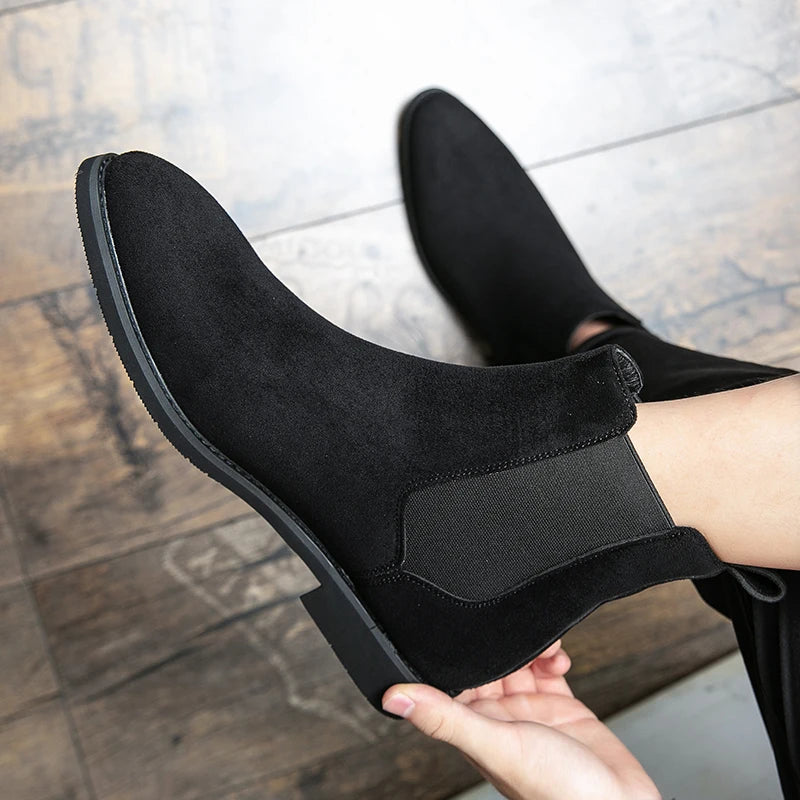 Botines Chelsea de Gamuza Elegantes para Hombre