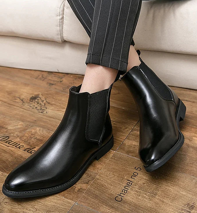Botines Casuales de Cuero Estilo Urbano para Hombre