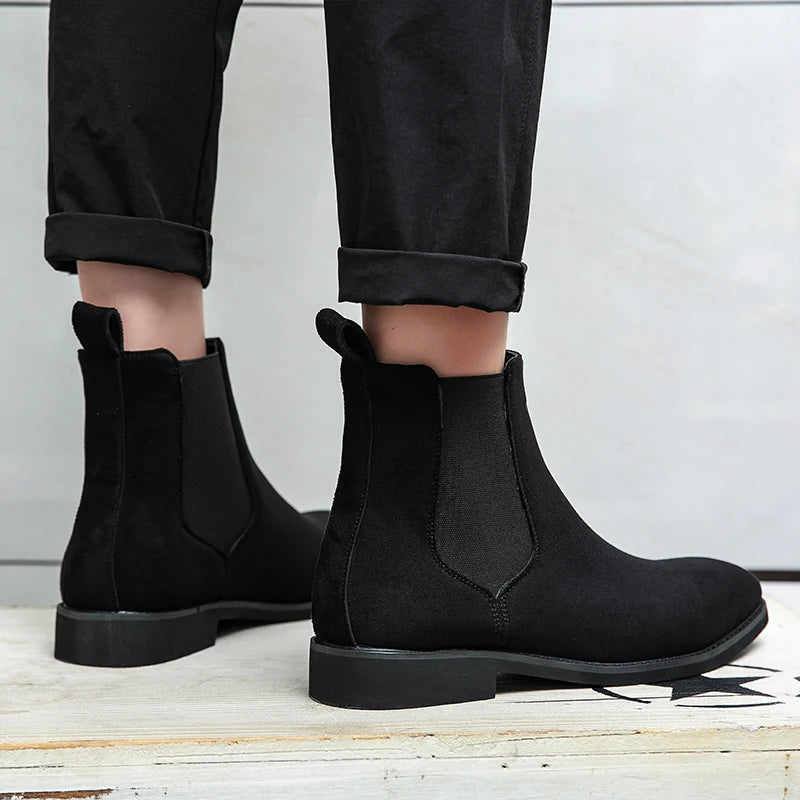 Botines Chelsea de Gamuza Elegantes para Hombre
